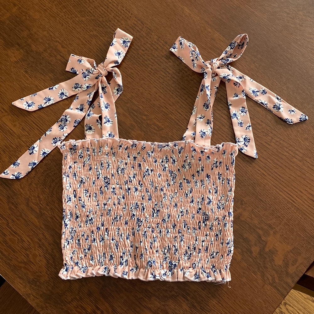 cute tank top with bow tie straps